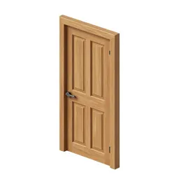 Carved wooden door