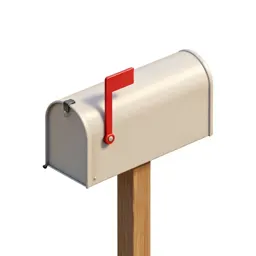 Mailbox on a post