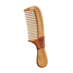 Comb in a leather sleeve