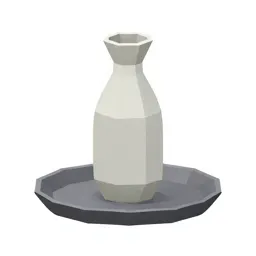 Sake set with a tokkuri