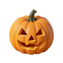 Carved pumpkin lantern