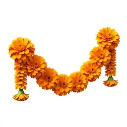 Garland of marigolds
