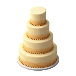 Tiered wedding cake
