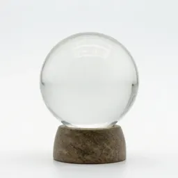Crystal ball on a stand