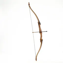 Longbow with a quiver