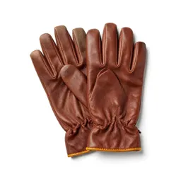 Pair of leather gloves