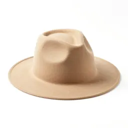 Wide-brim felt hat