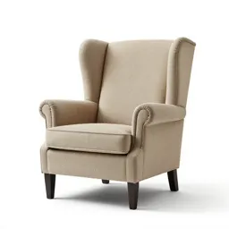 Wingback armchair