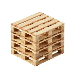 Stacked euro pallet