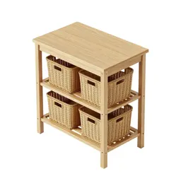Changing table with baskets