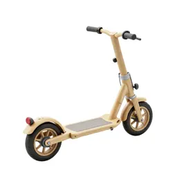 Scooter with a folding stem