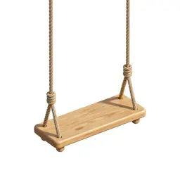 Swing seat on ropes