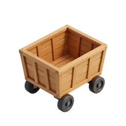 Wagon with wooden sides