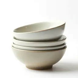 Stack of nesting mixing bowls