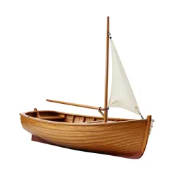 Wooden sailing dinghy