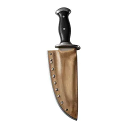 Machete in a sheath
