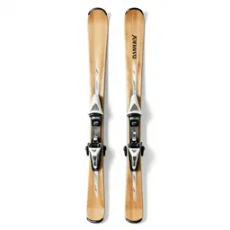 Pair of skis with poles