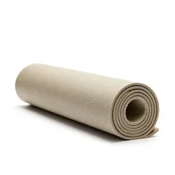 Yoga mat rolled up