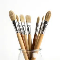 Jar of brushes