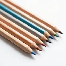 Set of coloured pencils