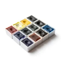 Set of watercolour pans