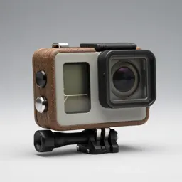 Action camera in a housing