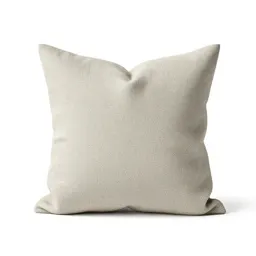 Linen cushion with a knife edge