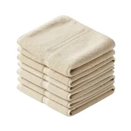 Set of stacked bath towels