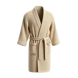 Waffle-weave bathrobe