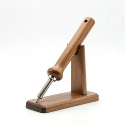 Soldering iron with a stand