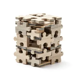 Jigsaw puzzle piece stack