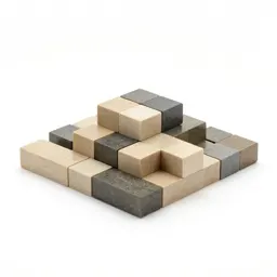 Magnetic tile set