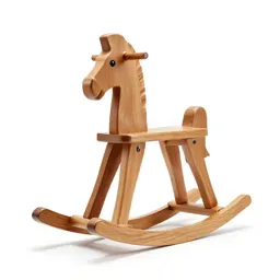 Wooden rocking horse