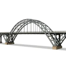 Steel arch bridge