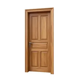 Carved wooden door