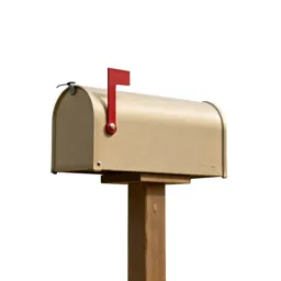 Mailbox on a post