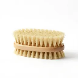 Natural bristle body brush