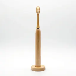 Electric toothbrush on a stand