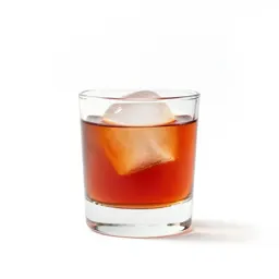 Negroni with an ice sphere
