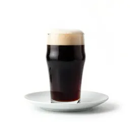 Pint of stout settling