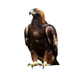 Golden eagle perched
