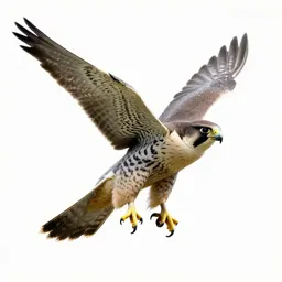 Peregrine falcon stooping