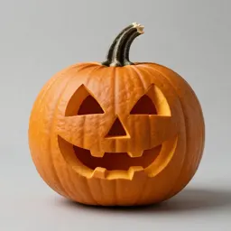 Carved pumpkin lantern