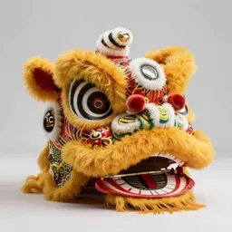 Lion dance head