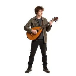 Bard with a travelling lute