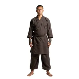 Monastic warrior with wrapped hands