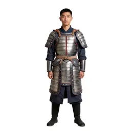 Temple guardian in ceremonial armour