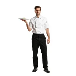 Chef plating a dish
