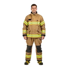 Firefighter in turnout gear