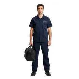 Paramedic with a response bag